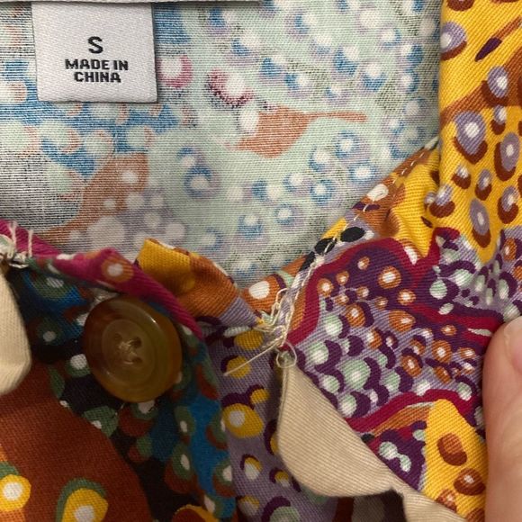 Kiki Vargas Patterned Babydoll Top - Picture 9 of 10